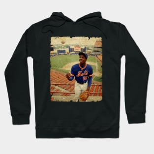 Dwight Gooden in New York Mets Hoodie